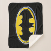Batman Symbol | Klassieke Logo Sherpa Deken (Voorkant)