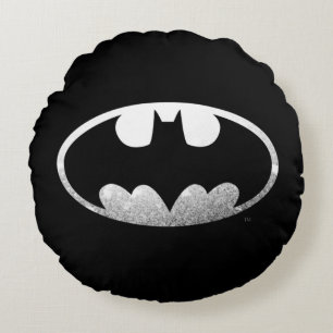 Batman Symbol Kornachtige Logo Rond Kussen