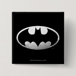 Batman Symbol Kornachtige Logo Vierkante Button 5,1 Cm