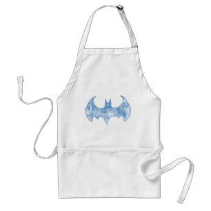 Batman Symbol   Licht blauw Logo in zakboekje Standaard Schort