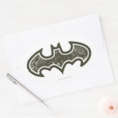 Batman Symbol | Nieuwe Logo Ovale Sticker (Envelop)
