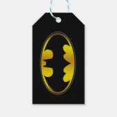 Batman Symbol | Ovale gradiënt Logo Cadeaulabel (Voorkant)