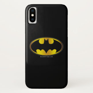 Batman Symbol | Ovale gradiënt Logo iPhone X Hoesje