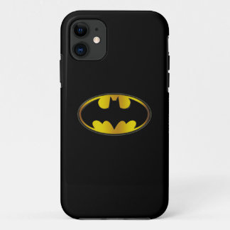 Batman Symbol | Ovale gradiënt Logo iPhone 11 Hoesje