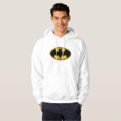 Batman Symbol | Ovale gradiënt Logo Hoodie (Voorkant volledig)