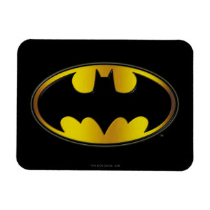 Batman Symbol   Ovale gradiënt Logo Magneet