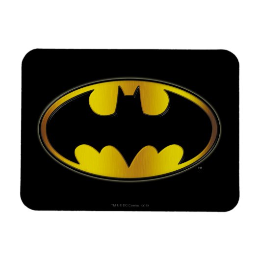 Batman Symbol | Ovale gradiënt Logo Magneet (Horizontaal)