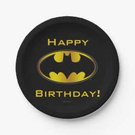 Batman Symbol | Ovale gradiënt Logo Papieren Bordje