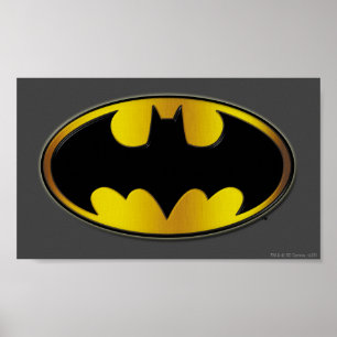 Batman Symbol   Ovale gradiënt Logo Poster