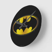 Batman Symbol | Ovale gradiënt Logo Ronde Klok (Hoek)