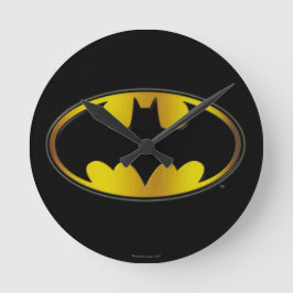 Batman Symbol | Ovale gradiënt Logo Ronde Klok