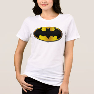 Batman Symbol Ovale gradiënt Logo Tri-Blend Shirt