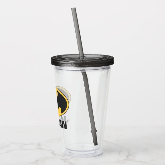 Batman Symbol | Ovale Logo Acryl Drinkbeker (Links)