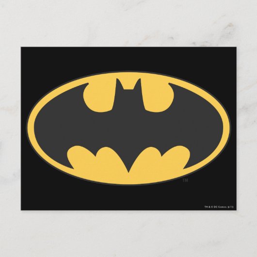 Batman Symbol | Ovale Logo Briefkaart (Voorkant)