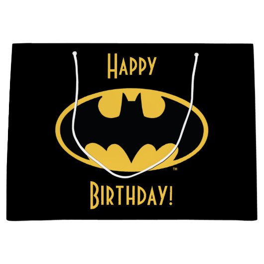 Batman Symbol | Ovale Logo Groot Cadeauzakje (Voorkant)