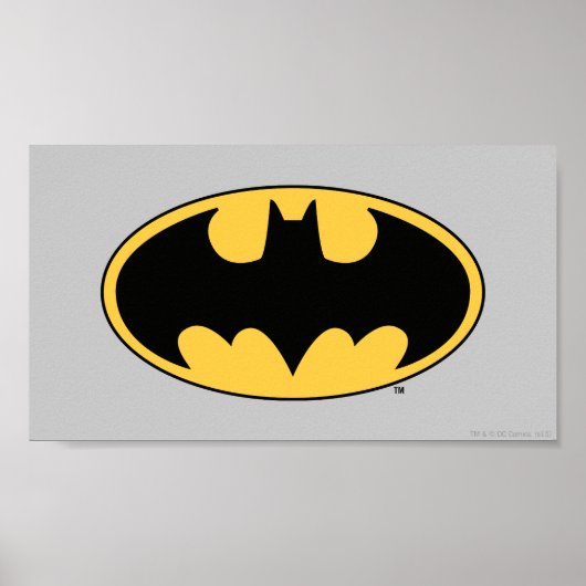 Batman Symbol | Ovale Logo Poster (Voorkant)