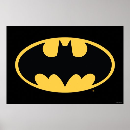 Batman Symbol | Ovale Logo Poster (Voorkant)