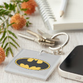 Batman Symbol | Ovale Logo Sleutelhanger (Voorkant Rechts)