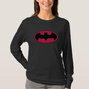Batman Symbol Rode zwarte Logo T-shirt