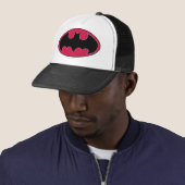 Batman Symbol | Rode zwarte Logo Trucker Pet (In situ)