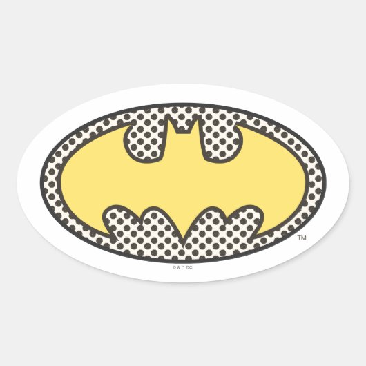 Batman Symbol | Showtime-Logo Ovale Sticker (Voorkant)