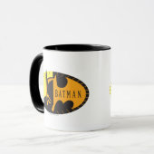 Batman Symbol | Silhouette Logo Mok (Voorkant links)