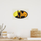 Batman Symbol | Silhouette Logo Poster (Keuken)