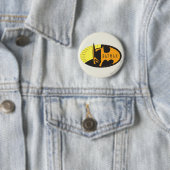 Batman Symbol | Silhouette Logo Ronde Button 5,7 Cm (In situ)