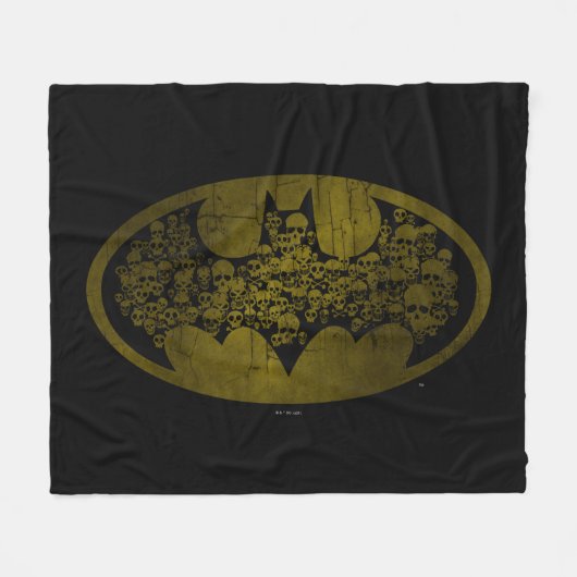 Batman Symbol | Skulls in Bat Logo Fleece Deken (Voorkant (Horizontaal))