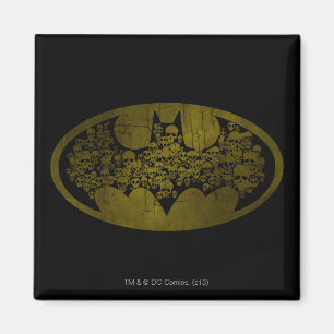 Batman Symbol   Skulls in Bat Logo Magneet
