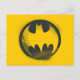 Batman Symbol   Spuitsymbool Logo Briefkaart