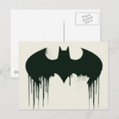 Batman Symbol | Spuitverf-Logo Briefkaart (Voorkant / Achterkant)