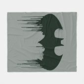 Batman Symbol | Spuitverf-Logo Fleece Deken (Voorkant (Horizontaal))