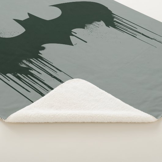 Batman Symbol | Spuitverf-Logo Sherpa Deken (3/4)