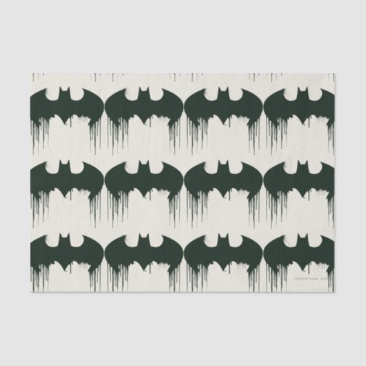 Batman Symbol | Spuitverf-Logo Tissuepapier (Voorkant)
