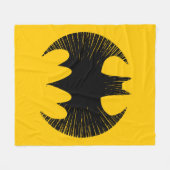 Batman Symbol | Streak-Logo Fleece Deken (Voorkant (Horizontaal))
