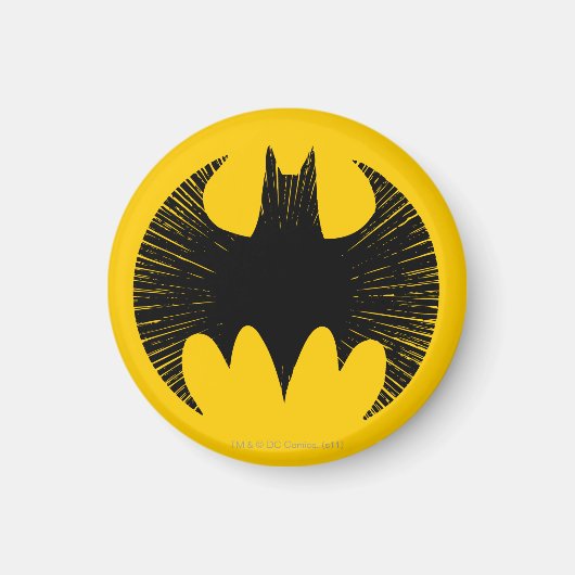 Batman Symbol | Streak-Logo Magneet (Voorkant)