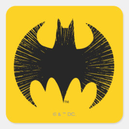 Batman Symbol | Streak-Logo Vierkante Sticker