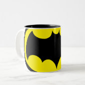 Batman Symbol Tweekleurige Koffiemok (Voorkant links)