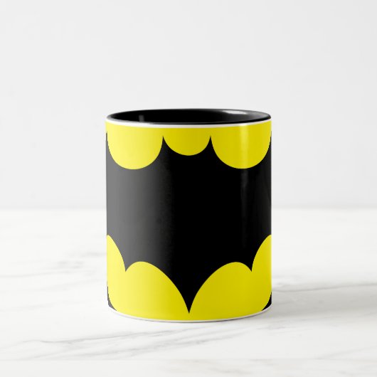 Batman Symbol Tweekleurige Koffiemok (Center)