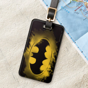 Batman Symbol   Zwarte en gele Logo Bagagelabel