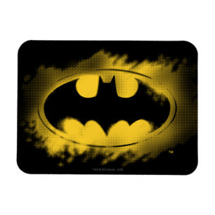 Batman Symbol   Zwarte en gele Logo Magneet