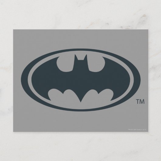 Batman Symbol | Zwarte en witte Logo Briefkaart (Voorkant)