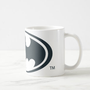 Batman Symbol   Zwarte en witte Logo Koffiemok