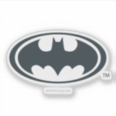 Batman Symbol | Zwarte en witte Logo Sticker (Voorkant)