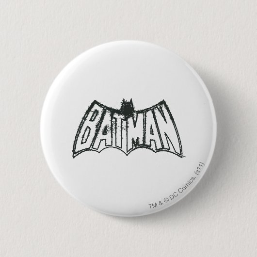 Batman |  symbool Logo Ronde Button 5,7 Cm (Voorkant)