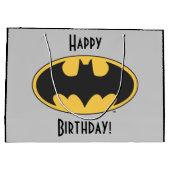 Batman-symbool | Ovaal logo Groot Cadeauzakje (Achterkant)
