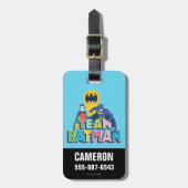 Batman | Team Batman Bagagelabel (Voorkant verticaal)