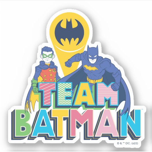 Batman | Team Batman Sticker (Voorkant)