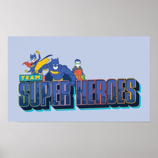 Batman | Team Super Heroes Poster (Voorkant)
